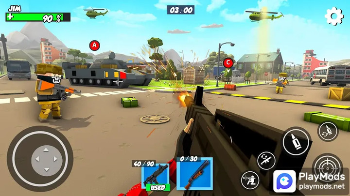 FPS Police Gun Game: PIXEL War<span>(Unlimited Money)</span> screenshot image 1_Popularmodapk.com