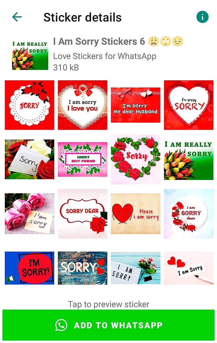 Sorry Stickers for WhatsApp screenshot image 10_Popularmodapk.com