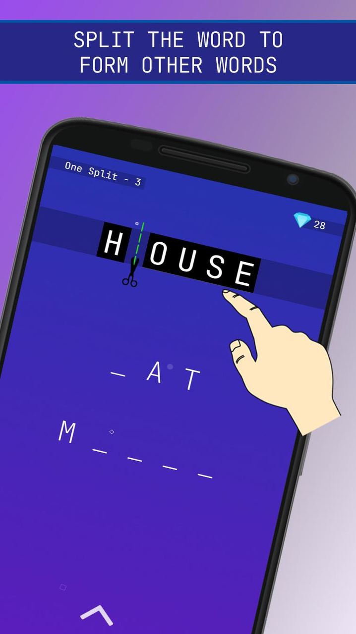 Word Split Game - Fun Word Cut screenshot image 2_Popularmodapk.com