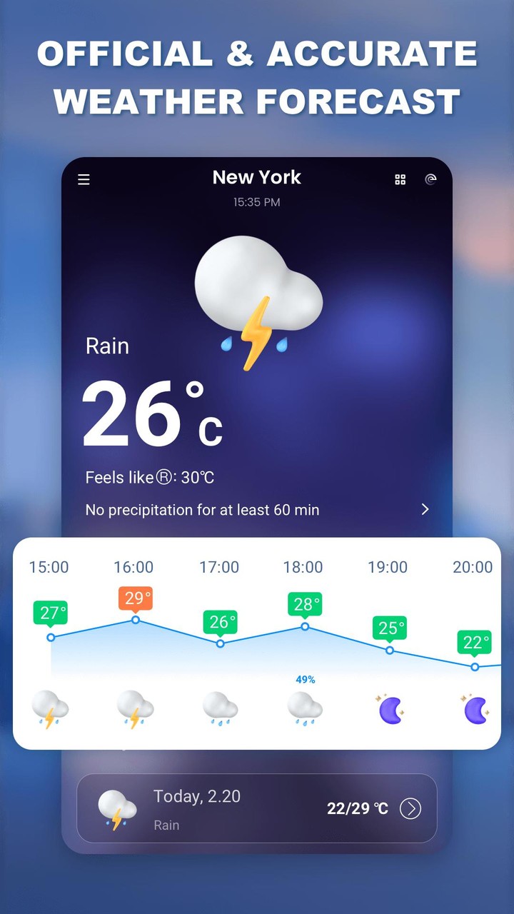Weather app - Radar & Widget screenshot image 3_Popularmodapk.com