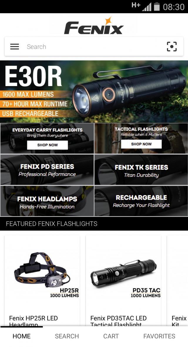 Fenix Store - LED Flashlights screenshot image 1_Popularmodapk.com