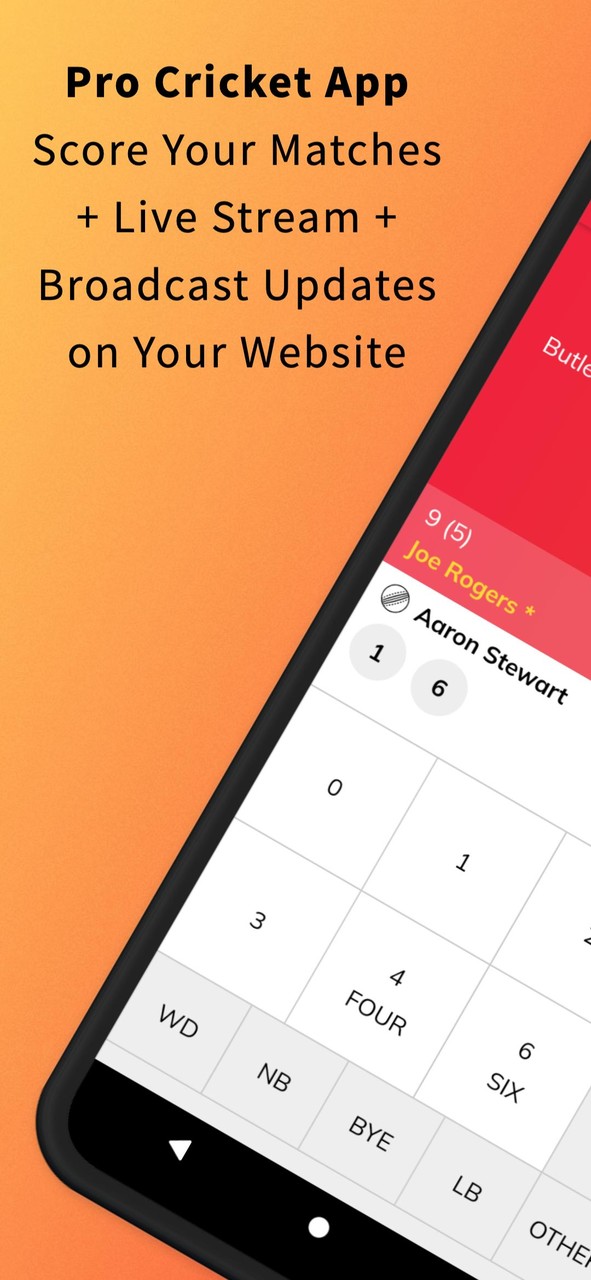 CrickPro - Cricket Scoring App screenshot image 1_Popularmodapk.com