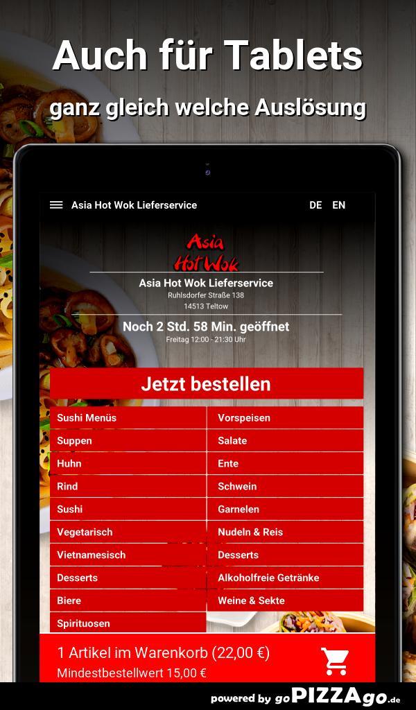 Asia Hot Wok Lieferservice Tel screenshot image 7_Popularmodapk.com
