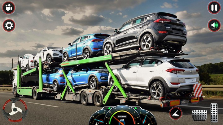 US Car Transport Cargo Trailer screenshot image 1_Popularmodapk.com