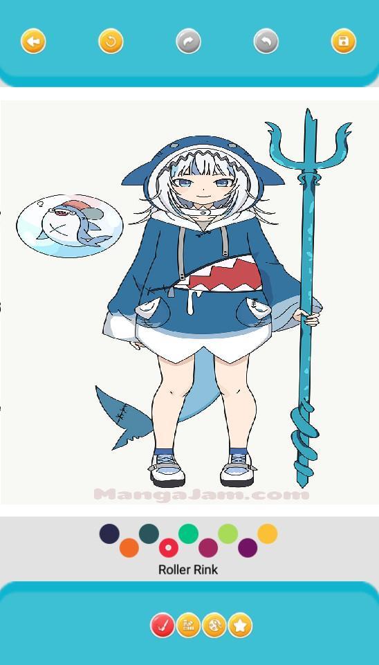 Gawr Gura Coloring Book screenshot image 3_Popularmodapk.com