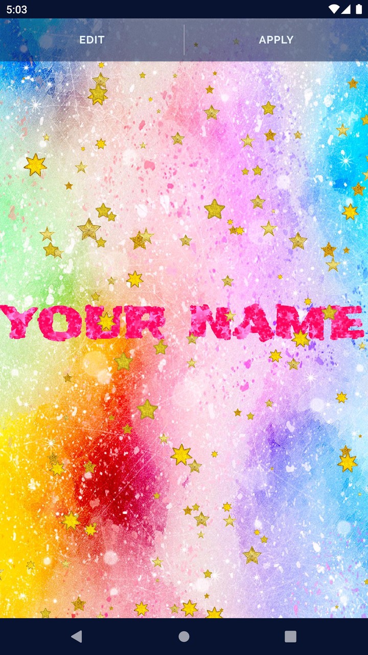 Gold Stars Live Wallpaper screenshot image 2_Popularmodapk.com