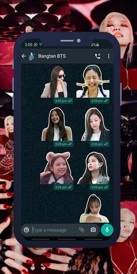 Jennie Blackpink WASticker screenshot image 5_Popularmodapk.com