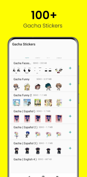 Gacha Stickers to chat with friends screenshot image 1_Popularmodapk.com