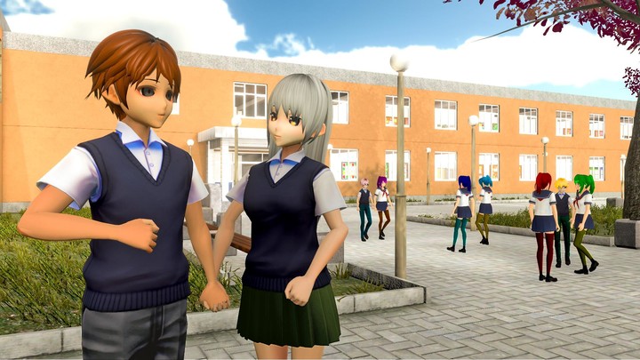 Anime High School: Girl Games screenshot image 4_Popularmodapk.com
