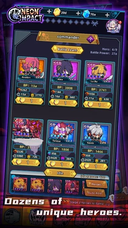 Neon Impact(Free Shopping) screenshot image 3_Popularmodapk.com