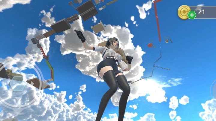 Girl runner jump up to heaven! screenshot image 5_Popularmodapk.com