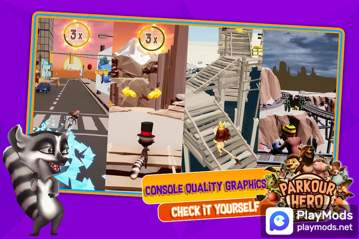 Parkour Hero - Animal Runner 3<span>(Unlimited Currency)</span> screenshot image 4_Popularmodapk.com