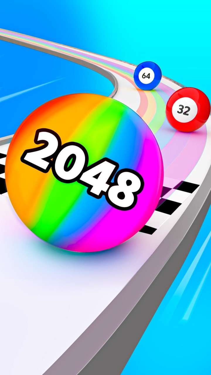Merge Number 2048 - Ball Games screenshot image 1_Popularmodapk.com