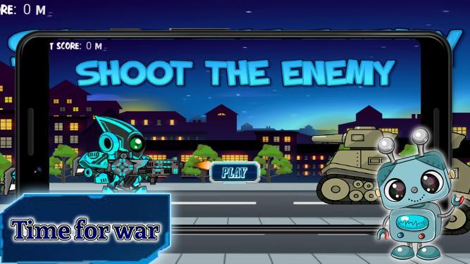 Shoot The Enemy : Robots vs Ta screenshot image 2_Popularmodapk.com
