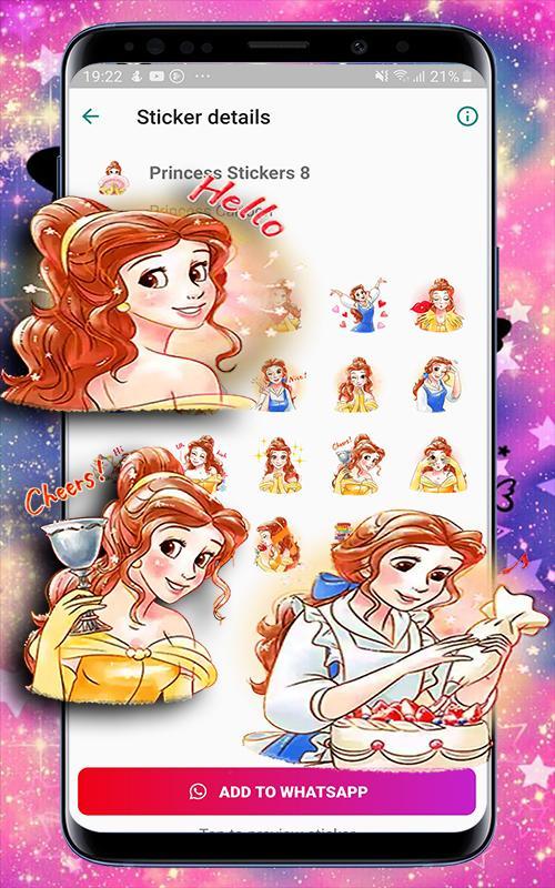 Princess Cartoon for whatsapp screenshot image 9_Popularmodapk.com