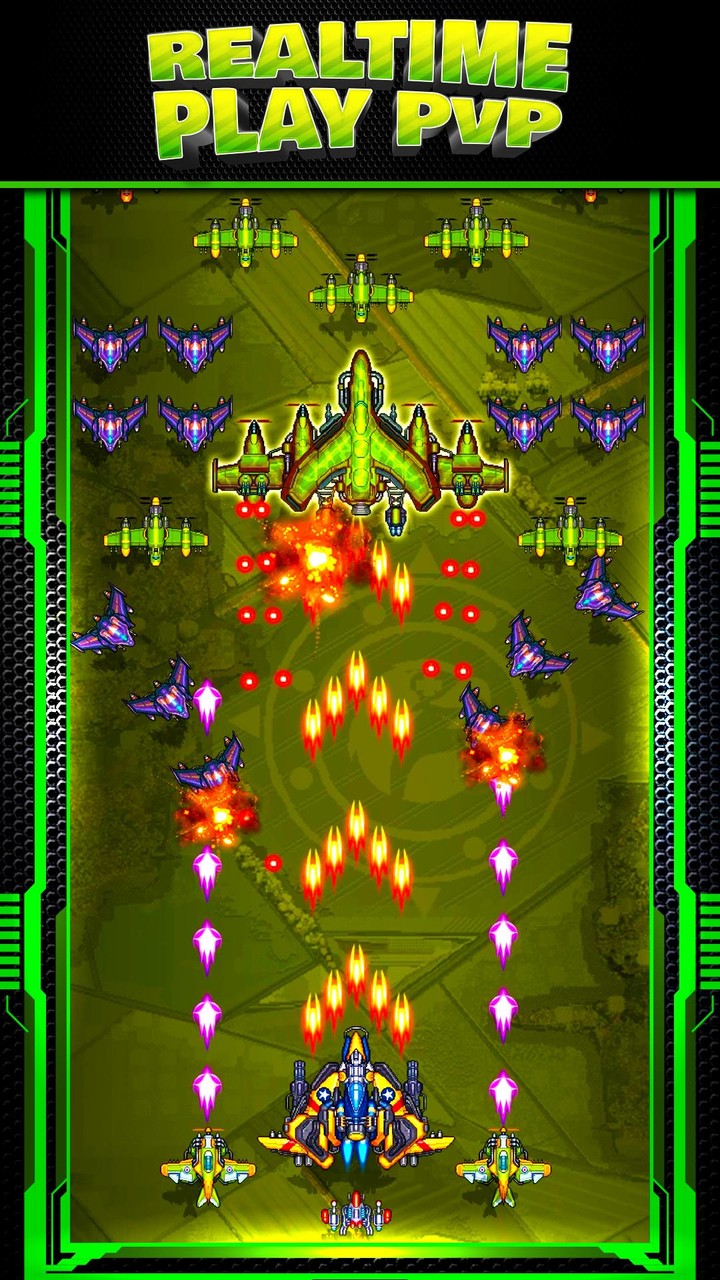 1945 Galaxy Shooter Attack screenshot image 5_Popularmodapk.com