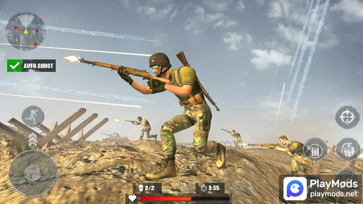 World War : Gun Games<span>(Unlimited Money)</span> screenshot image 2_Popularmodapk.com