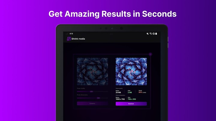 Shrink.media (Compress Images) screenshot image 4_Popularmodapk.com