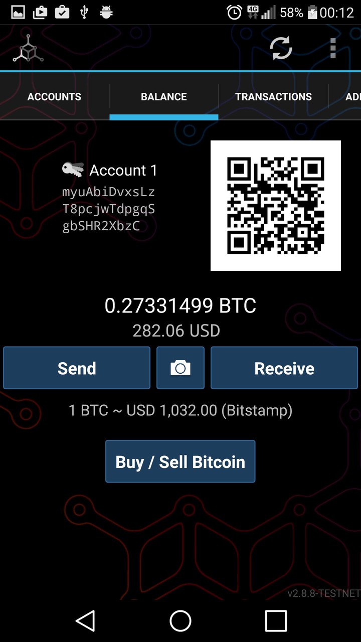 Mycelium Testnet Wallet screenshot image 2_Popularmodapk.com