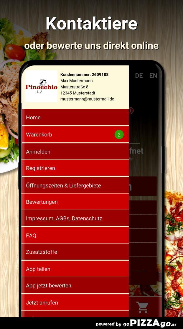 Pizzeria Pinocchio Recklinghau screenshot image 3_Popularmodapk.com