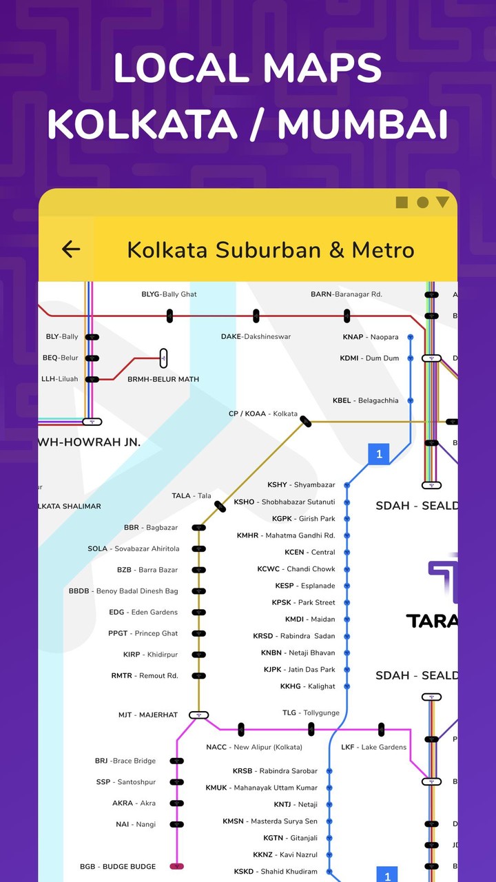 Kolkata Sub & local train time screenshot image 2_Popularmodapk.com