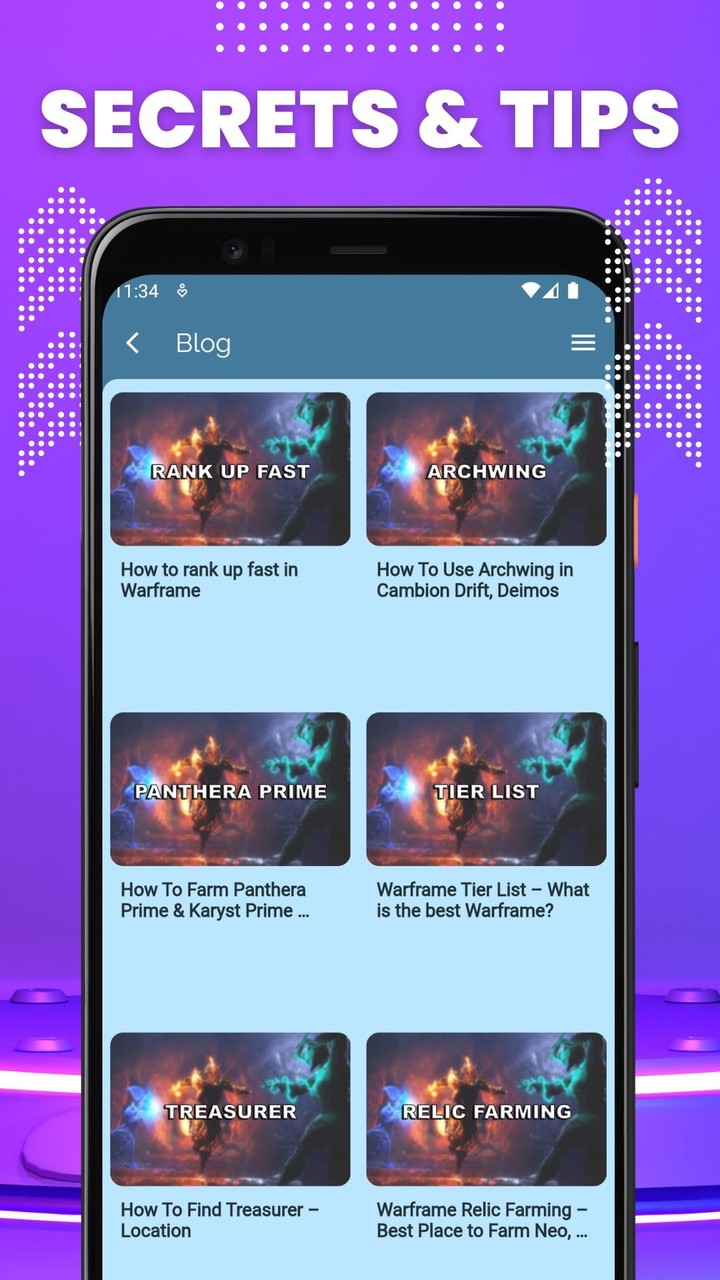 W-Guide - Codes for Warframe screenshot image 2_Popularmodapk.com
