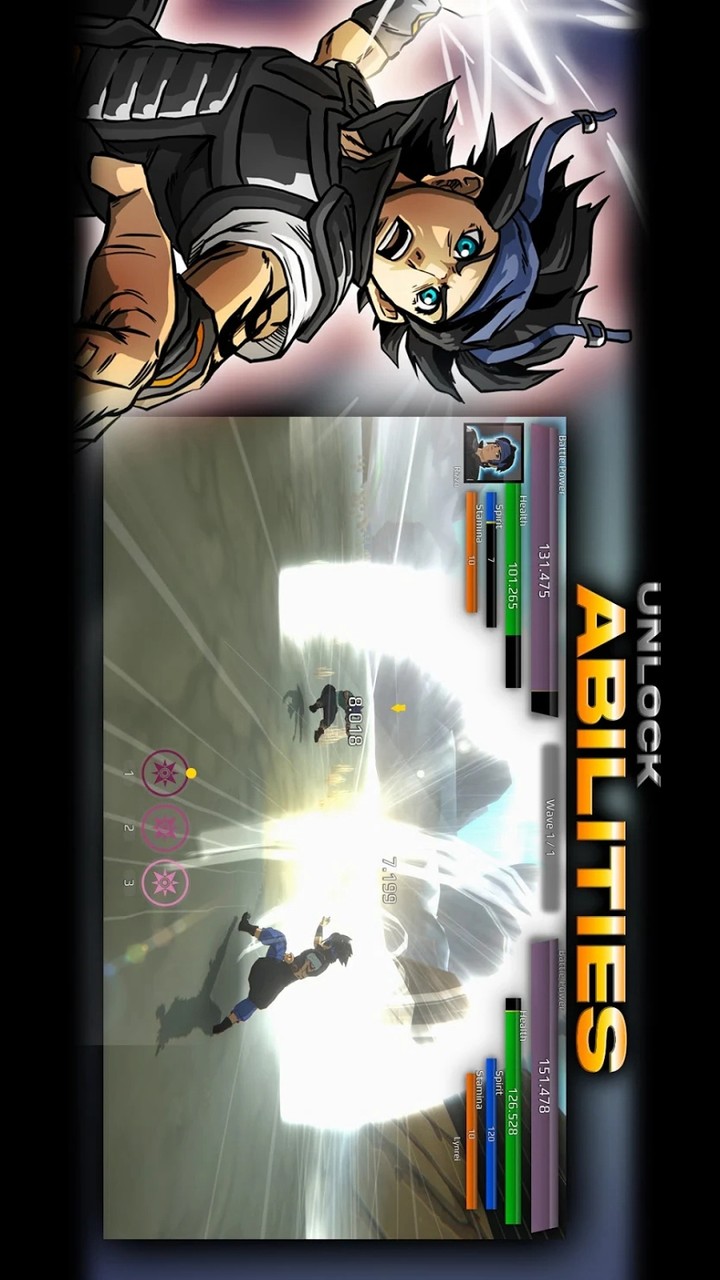 Burst To Power - Anime fighting action RPG(Unlimited Blue upgrade point) screenshot image 4_Popularmodapk.com