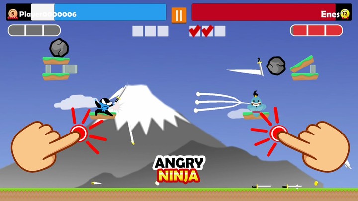 Jumping Ninja Party 2 Player screenshot image 4_Popularmodapk.com