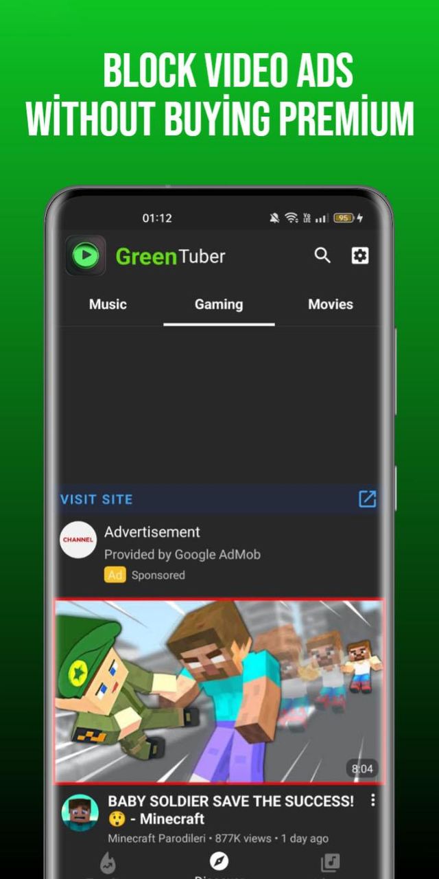 Green Tuber Block Ads On Video screenshot image 3_Popularmodapk.com