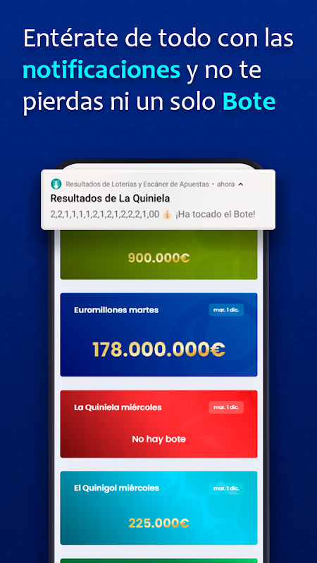 Resultados Loterías y Escáner screenshot image 3_Popularmodapk.com