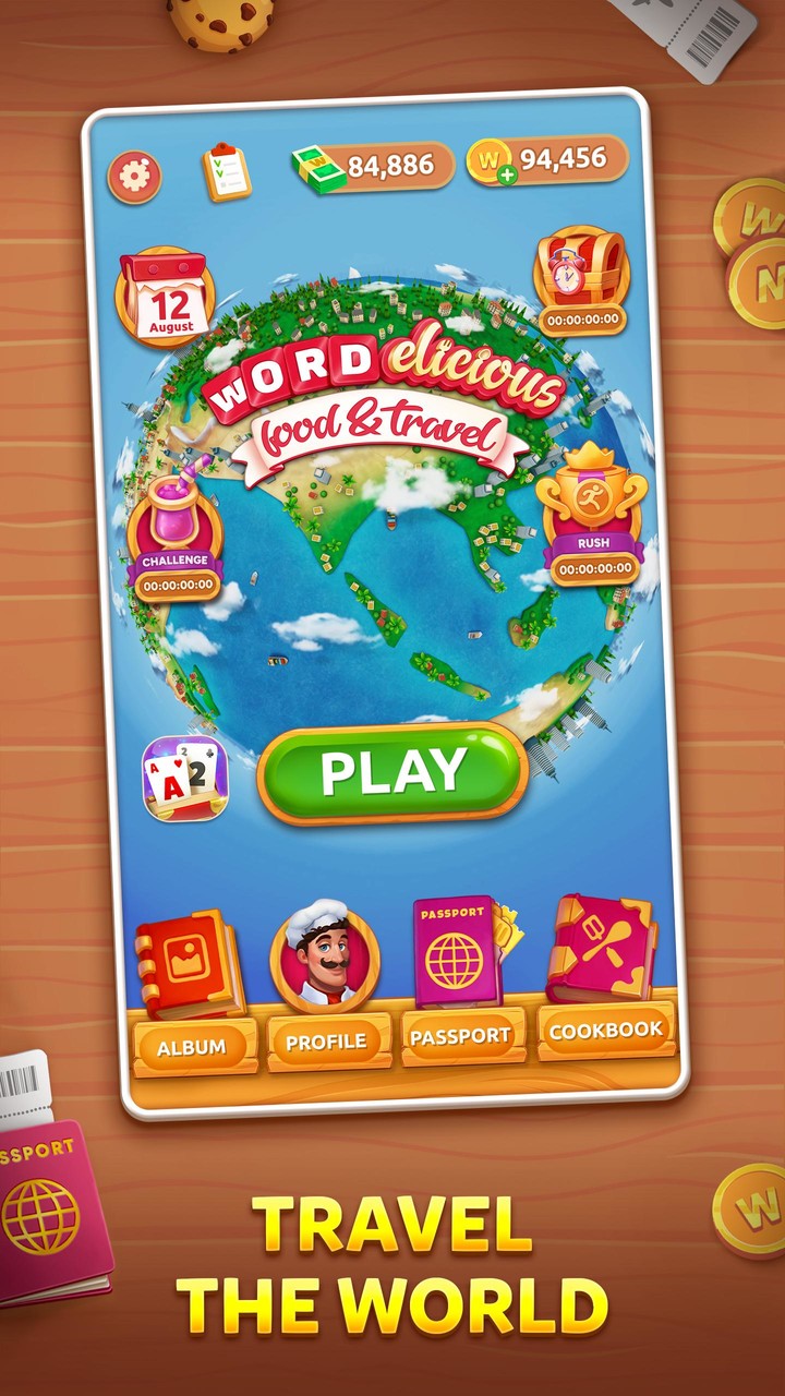 Wordelicious: Food & Travel screenshot image 1_Popularmodapk.com