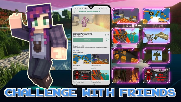 Parkour for Minecraft PE Maps screenshot image 11_Popularmodapk.com