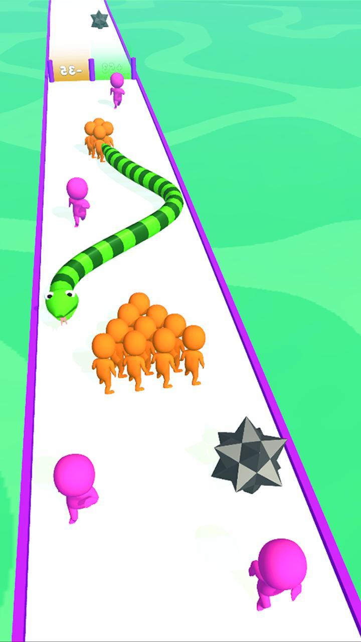 Snake Run 3D - Snake Game 2022 screenshot image 1_Popularmodapk.com