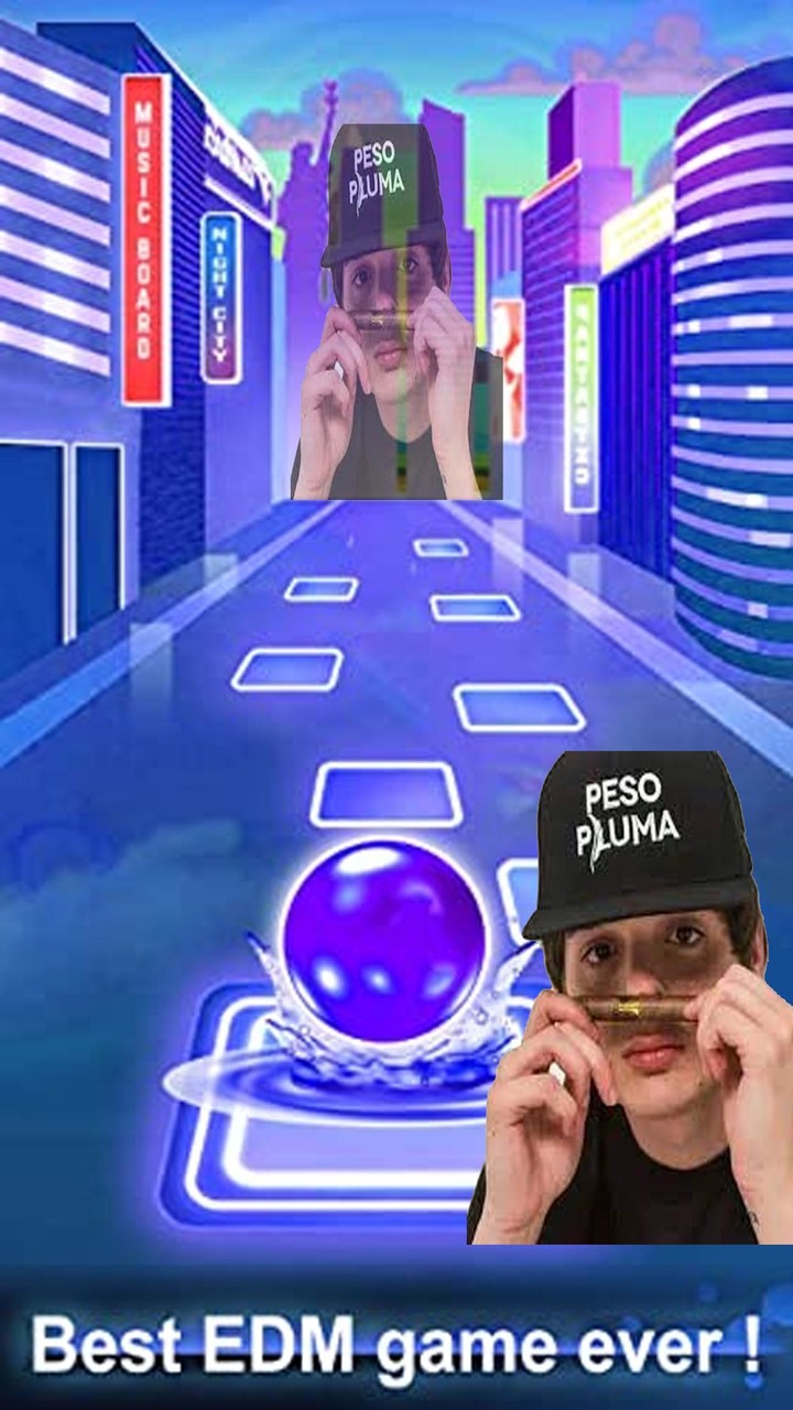 Peso Pluma tiles hop Music 3D screenshot image 3_Popularmodapk.com