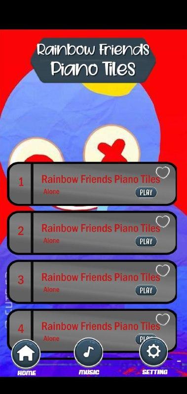 Rainbow Friends Piano Tiles screenshot image 2_Popularmodapk.com