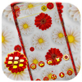 Red yellow Daisy ThemeLauncher1.2_Popularmodapk.com