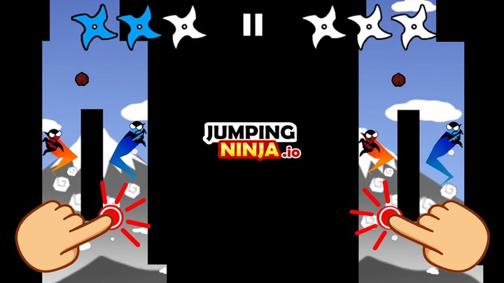 Jumping Ninja Party 2 Player screenshot image 1_Popularmodapk.com