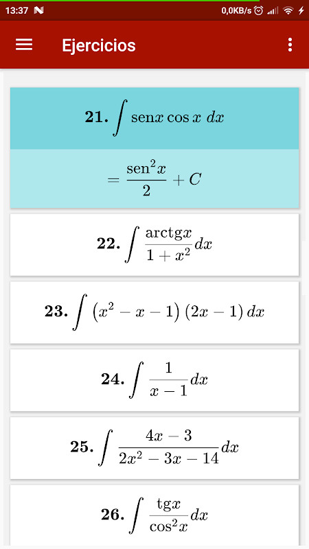 Table of Integrals screenshot image 5_Popularmodapk.com