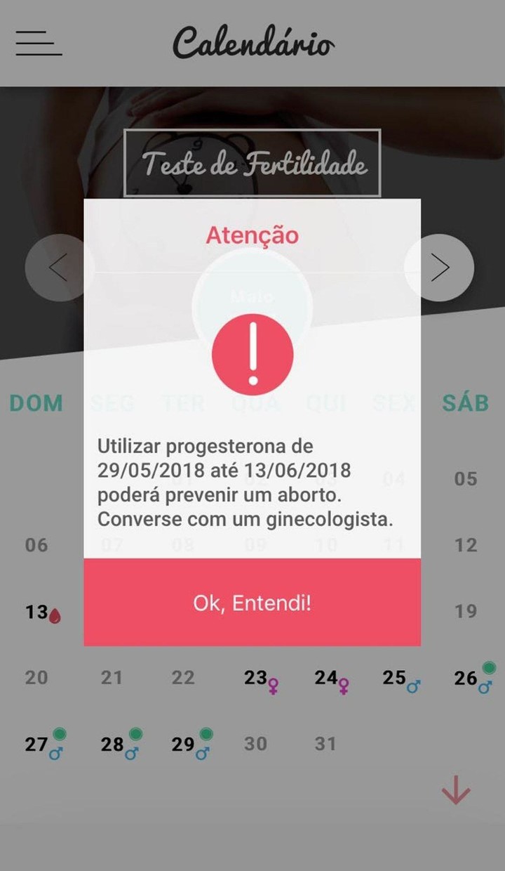 Teste de Fertilidade screenshot image 2_Popularmodapk.com