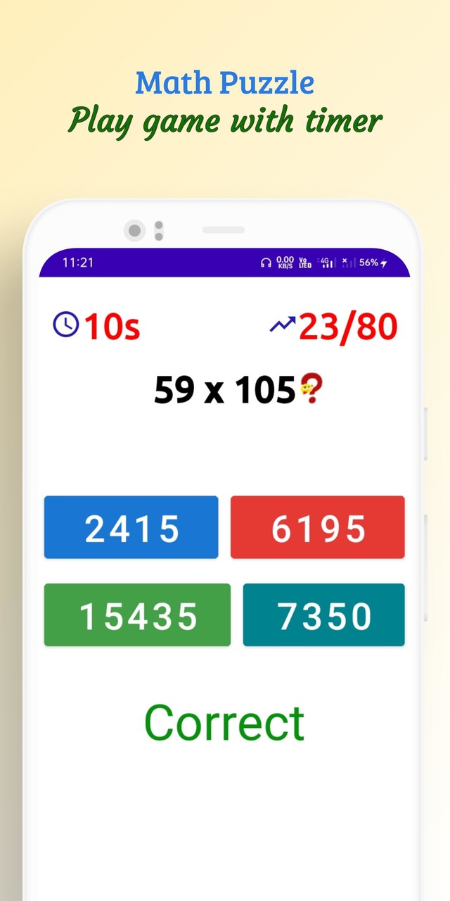 Math Puzzle ( Brain Trainer ) screenshot image 5_Popularmodapk.com