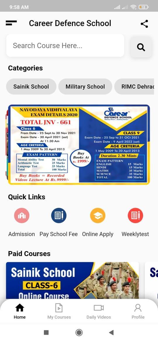 Career Defence School screenshot image 2_Popularmodapk.com