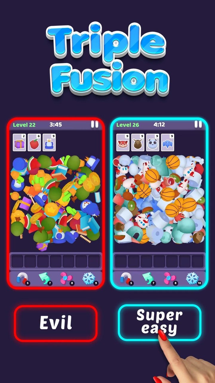Triple Fusion: Match 3D Mania screenshot image 1_Popularmodapk.com