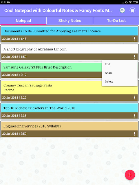 Cool Notepad Rich Text Editor to Write Fancy Notes screenshot image 26_Popularmodapk.com