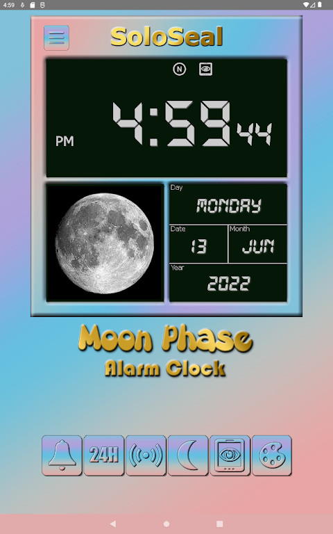 Moon Phase Alarm Clock screenshot image 24_Popularmodapk.com