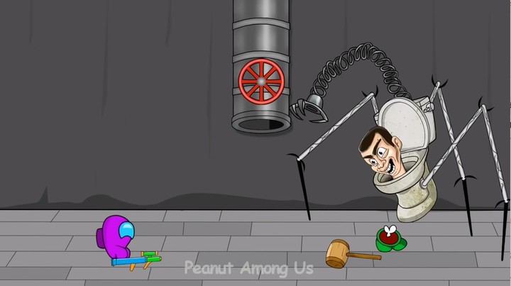 Skibidi toilet vs amongus screenshot image 1_Popularmodapk.com