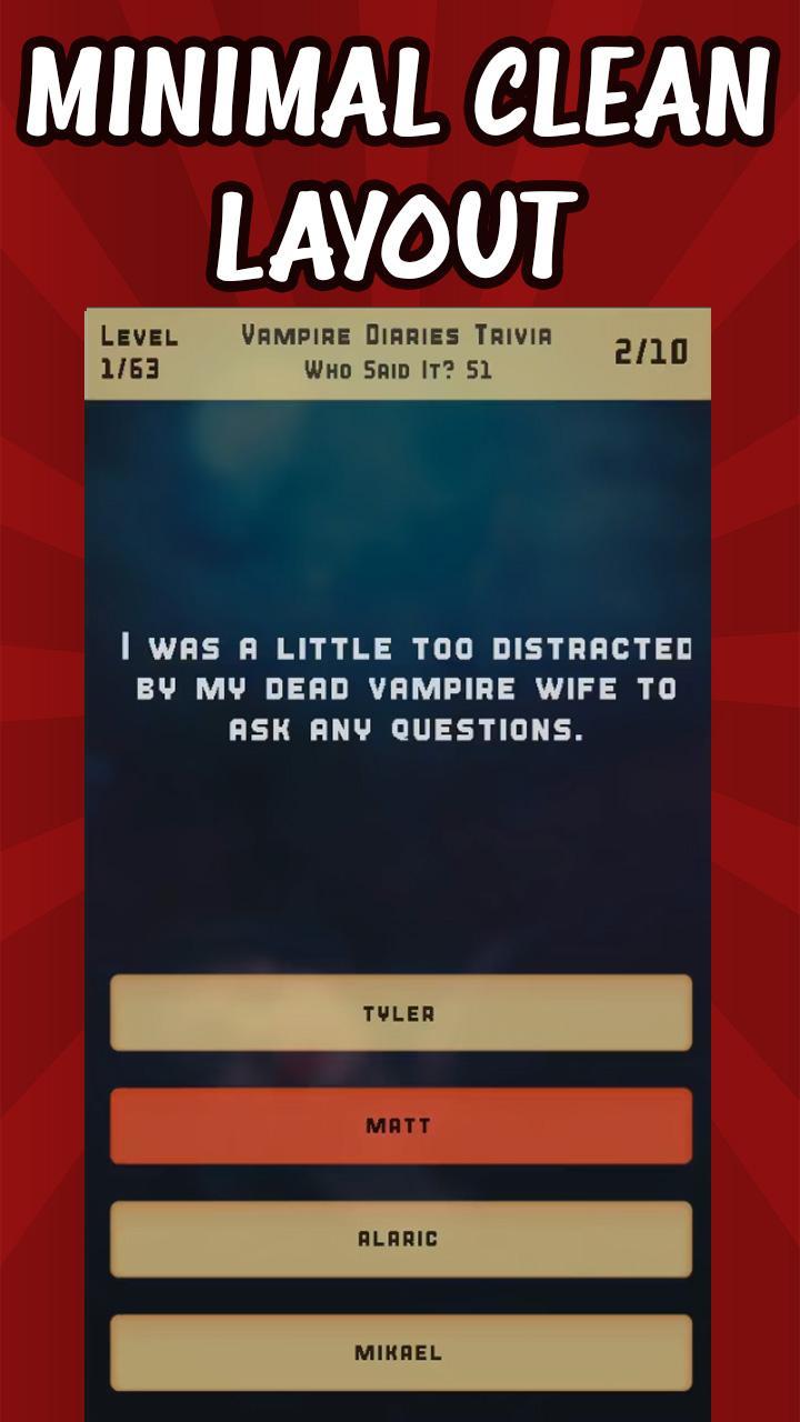 Vampire Diaries Quiz Trivia screenshot image 2_Popularmodapk.com