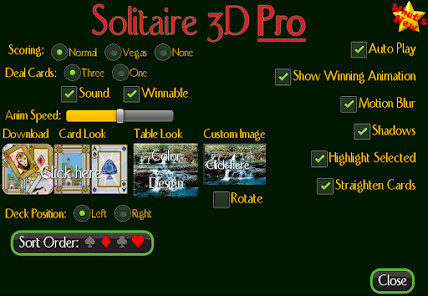 Solitaire 3D Classic Klondike+<span>(Paid for free)</span> screenshot image 29_Popularmodapk.com