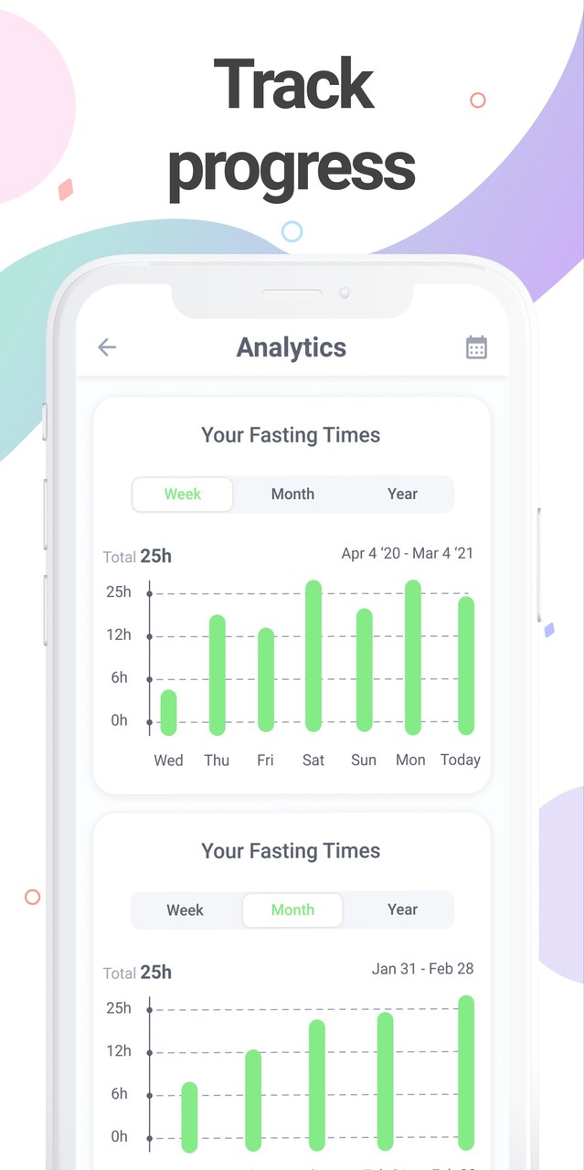 Stevy - Intermittent Fasting Tracker App screenshot image 3_Popularmodapk.com