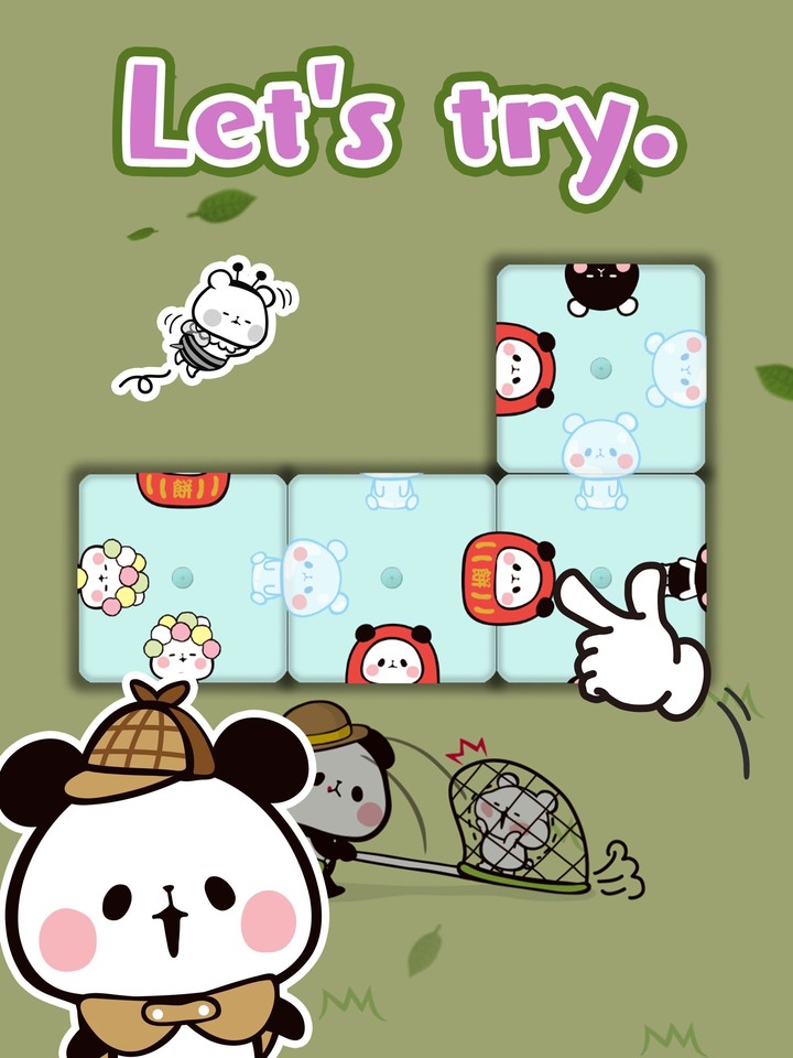 Turn-piece Puzzle MOCHI PANDA screenshot image 1_Popularmodapk.com