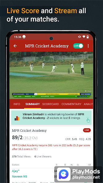 CricHeroes-Cricket Scoring App<span>(Premium Unlocked)</span> screenshot image 2_Popularmodapk.com
